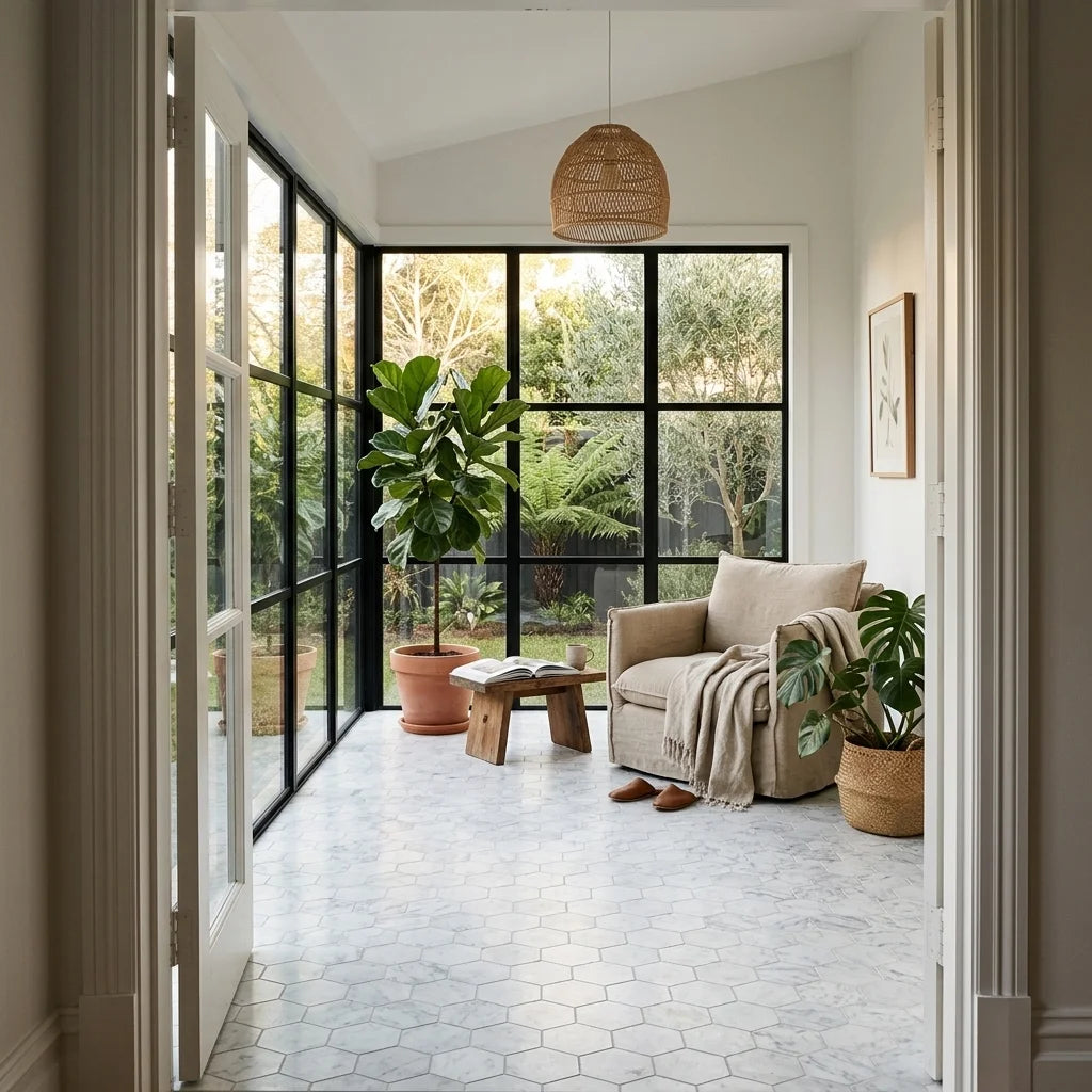 BT640 CALCUTTA LARGE HEXAGON — garden room / sunroom