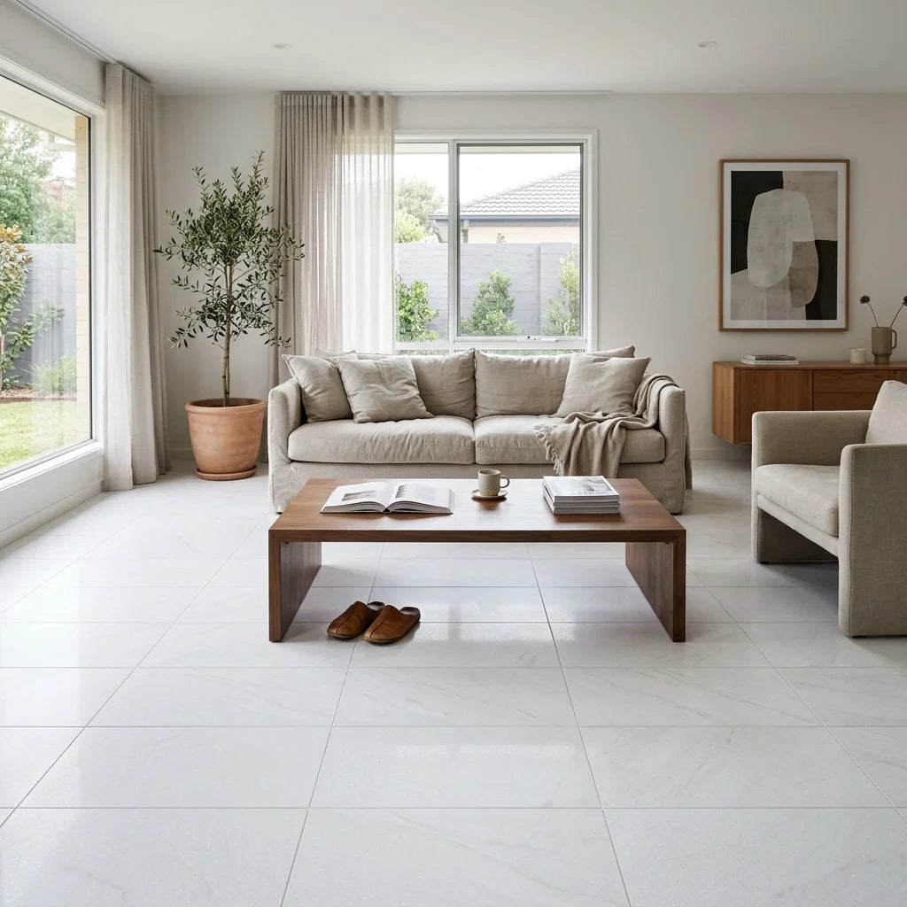 SURFACE BIANCO 600X300 LAPATTO — living room