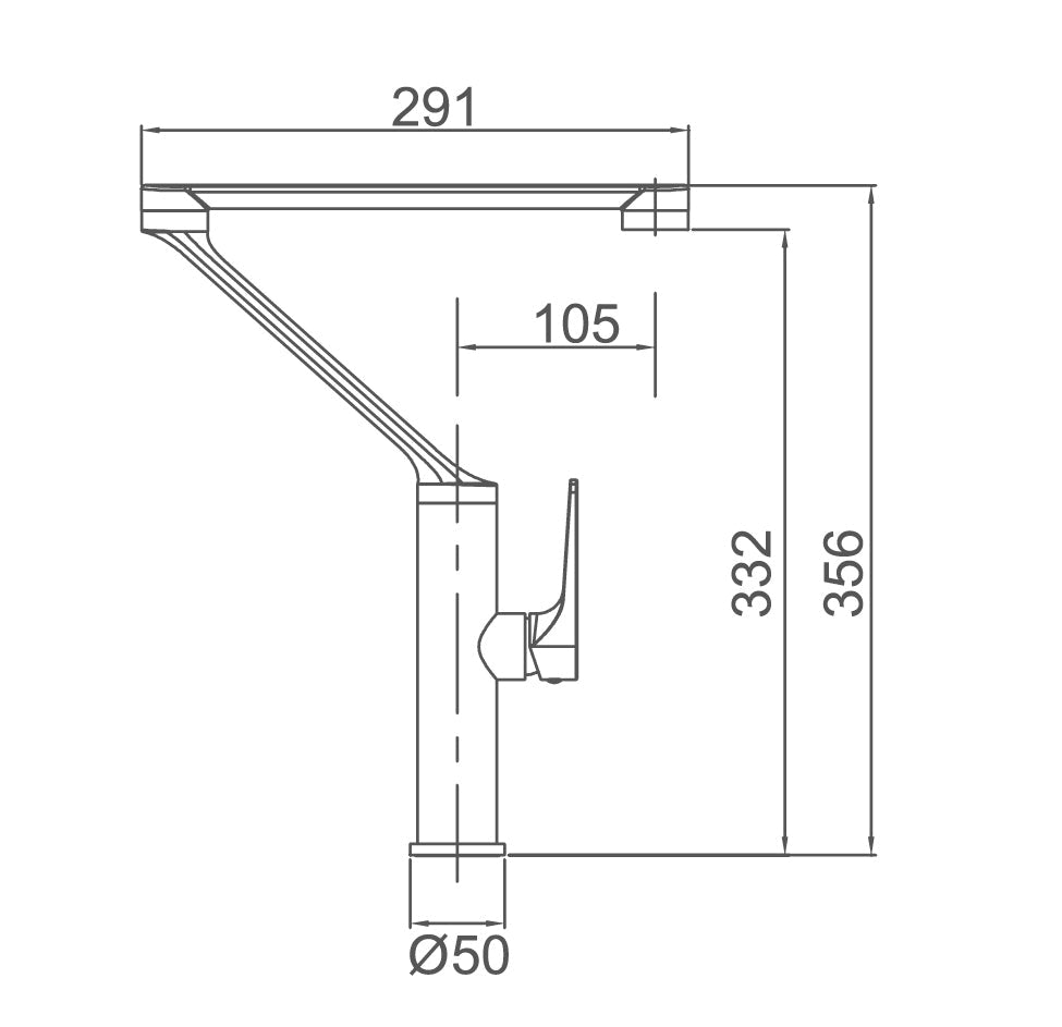 TE01 - Sink Mixer in Chrome/Black