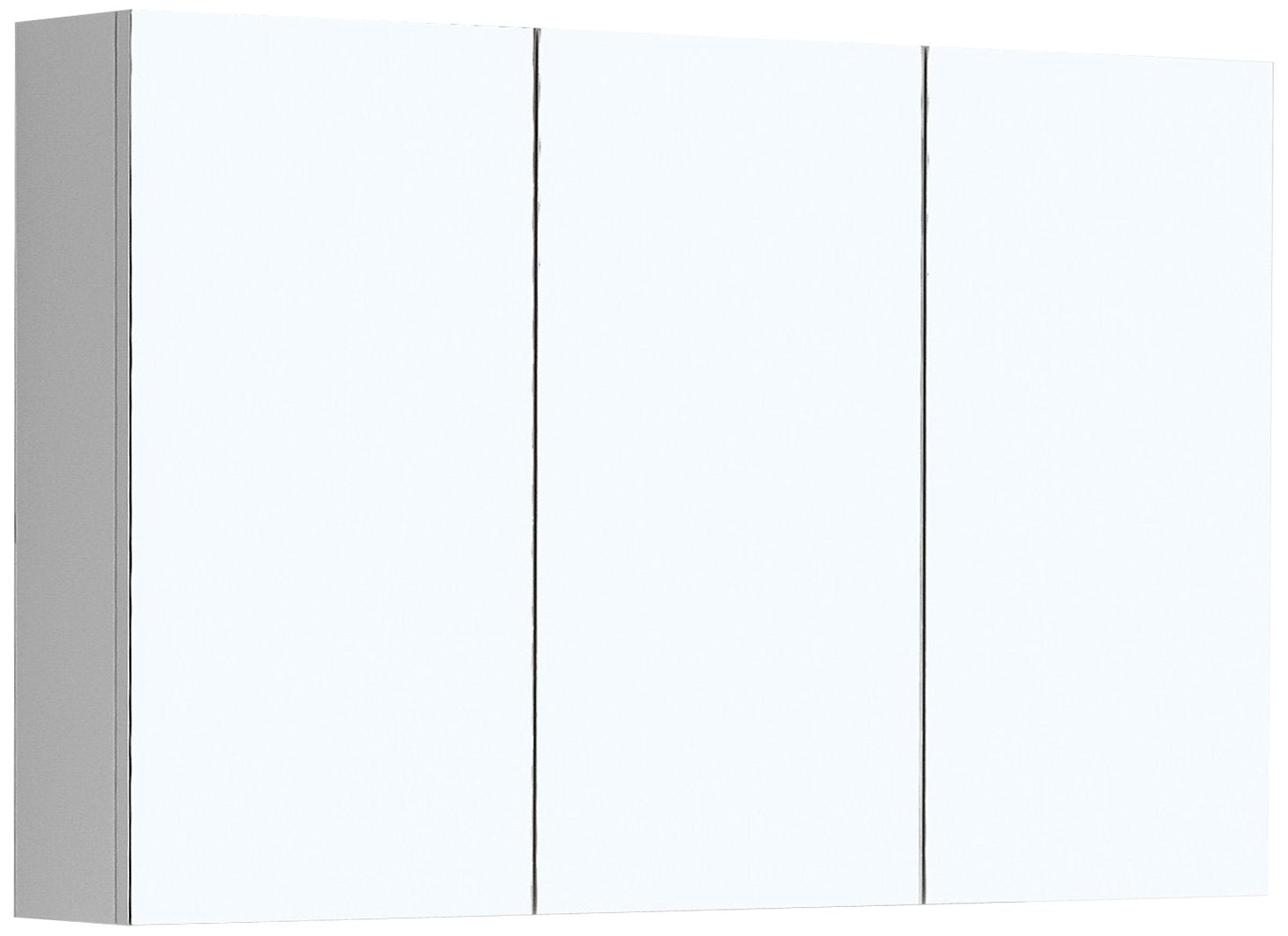 TE606 -  1200  Mirror Cabinet, 3 doors, 2 shelves
