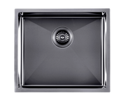 510*450*230mm Gun Metal Grey Hand-made Single Bowl Kitchen Sink(Round Edges)