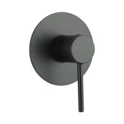 Round Black ShowerBath Wall Mixer