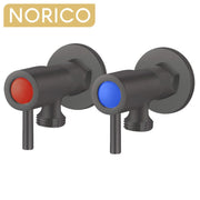Cavallo Gun Metal Grey G 3/4" Washing Machine Taps SET