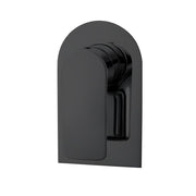 Norico Persano Bathroom Matte Black Solid Brass Shower/Bath Wall Mixer Wall Mounted